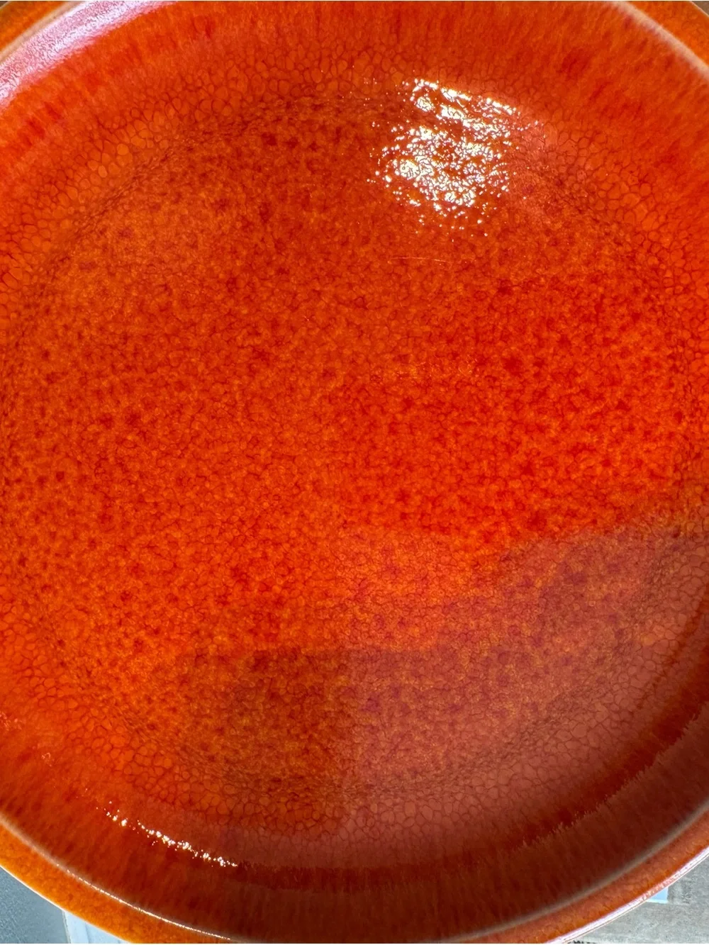 Williams Sonoma Orange Dinner Plate